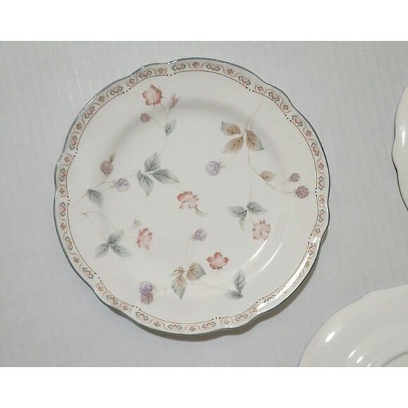 Set of 3 Vintage Noritake Primachina Harris Grove 9415 Bread Plates Floral Japan - Picture 4 of 4